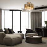 Deckenlampe ASPEN GOLD 6xE14 Kristal 450mmx450mm – Bild 2