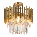 Deckenlampe ASPEN GOLD 6xE14 Kristal 450mmx450mm