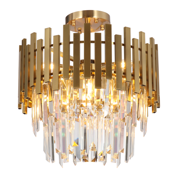 Deckenlampe ASPEN GOLD 6xE14 Kristal 450mmx450mm – Bild 1