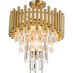 MADISON GOLD + KRISTALL Deckenleuchte 9xE14 – Bild 5