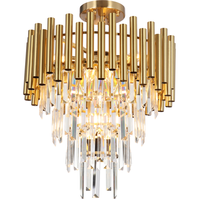 MADISON GOLD + KRISTALL Deckenleuchte 9xE14 – Bild 5