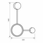 DEKORATIVE LED LEUCHTE GEMINI LED ∙ 15W ∙ SCHWARZ ∙ CCT-SWITCH ∙ 3000K-4000K-6400K – Bild 4