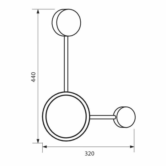 DEKORATIVE LED LEUCHTE GEMINI LED ∙ 15W ∙ SCHWARZ ∙ CCT-SWITCH ∙ 3000K-4000K-6400K – Bild 4