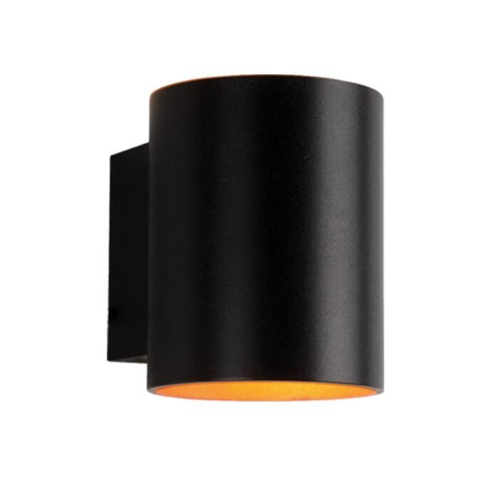 ADEL Dekorative runde Wandleuchte ∙ WL720 ∙ G9 ∙ schwarz + gold – Bild 1