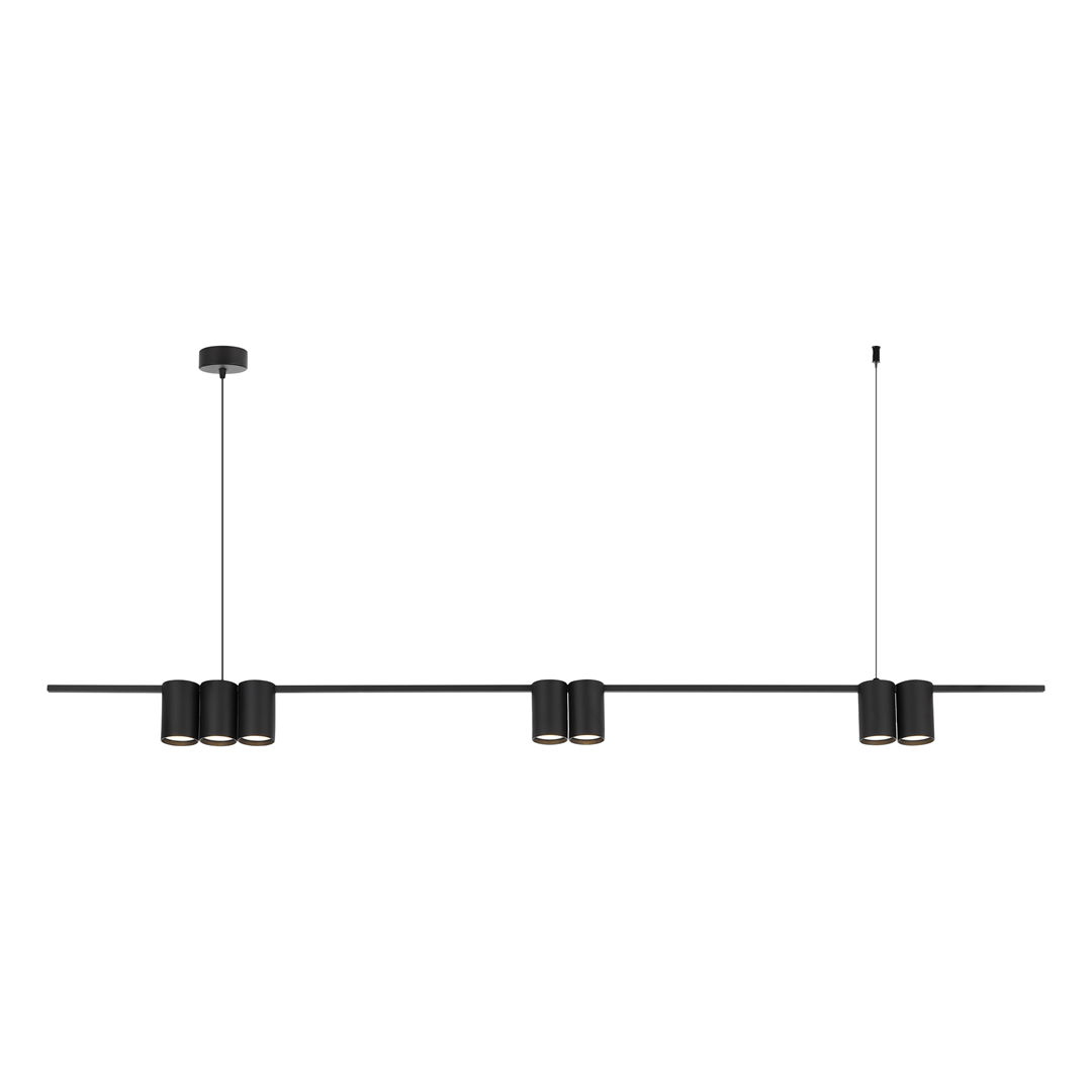 ml0370$a Hängelampe - Deckenlampe (Latte) GENESIS BLACK 7xGU10 – Bild 1