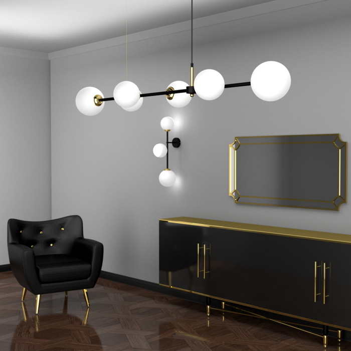 POP-Hängelampe - Moderner Klassiker Deckenlampe 6xE14 – Bild 2