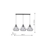 TRIANGOLO LED-Hängelampe 3xE27 – Bild 4