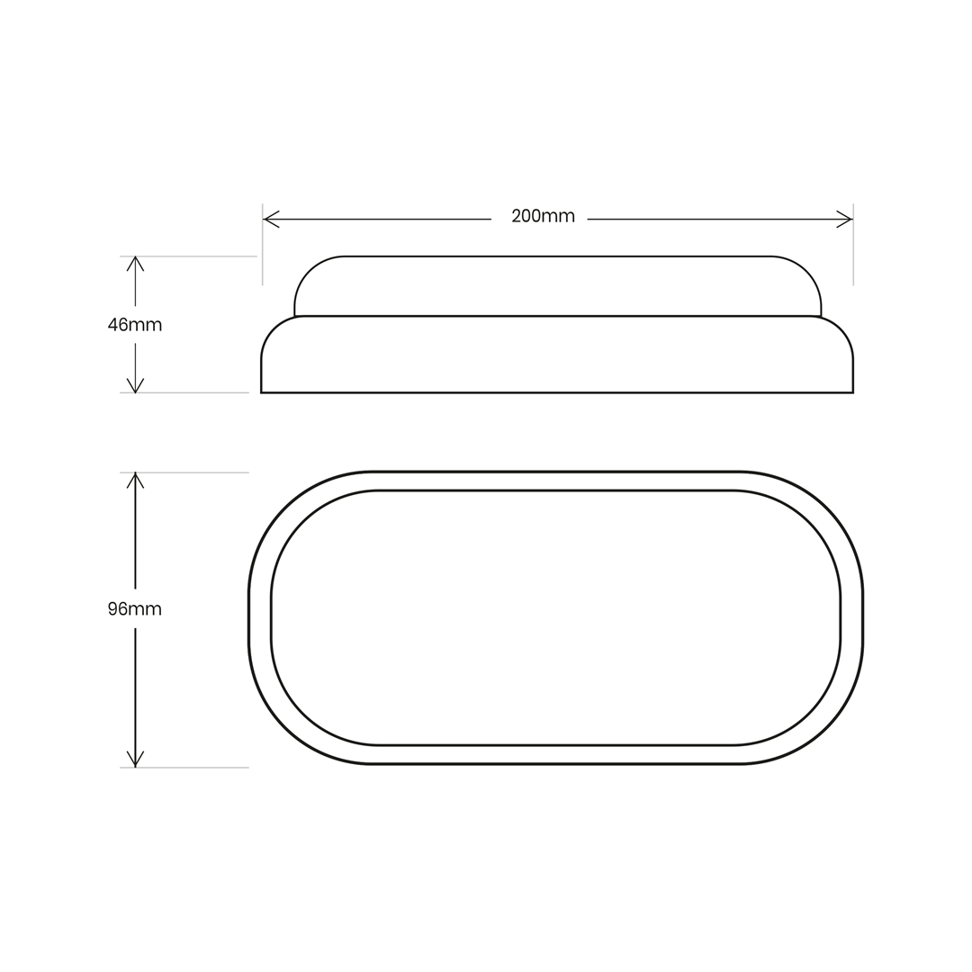 ek1079$d Ovalleuchte DAVO 8W 4000K IP64 Weiß – Bild 4