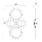 LED-Deckenlampe mit Fernbedienung