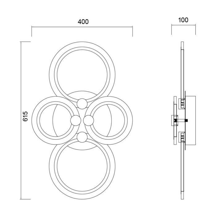 LED-Deckenlampe mit Fernbedienung