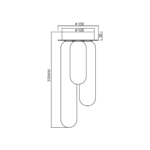 Paula Deckenlampe PAX GOLD 3xG9 – Bild 5
