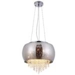 STARLIGHT HÄNGELAMPE Ringes aus Glas mit darin hängenden Kristallen 3xE14 – Bild 8