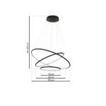 ORION SCHWARZE 99W LED-HÄNGELAMPE – Bild 3