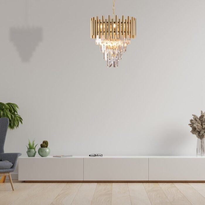 MADISON GOLD Kronleuchter/Kristall 9xE14 – Bild 5