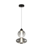Lorinze-Black 12W.LED.Pendelleuchte.3000K