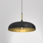 LINCOLN SCHWARZ/GOLD Hängelampe 1xE27 45cm – Bild 5