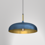 LINCOLN BLAU/GOLD Hängelampe 1xE27 45cm – Bild 7