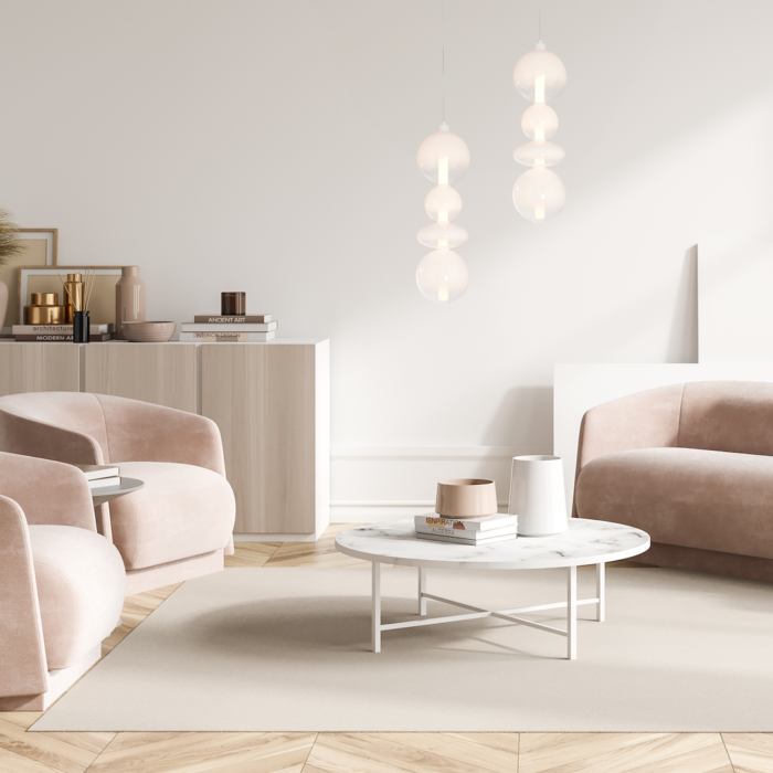Loena Weiß LED-36W Design Hängelampe – Bild 3