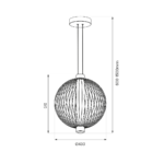 Stellaris 32W LED Pendelleuchte Durchm. 43 cm – Bild 4