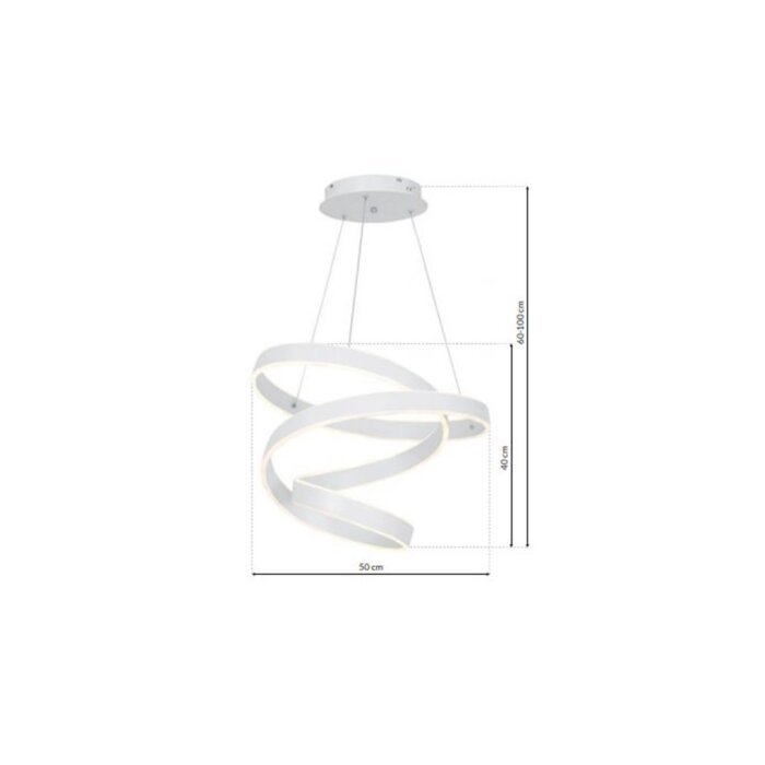 LumaMyst WEIS 100W LED Pendelleuchte – Bild 4