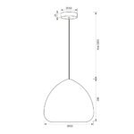 Kronleuchter kiksos SSP750 1xE27 Rauchglas – Bild 3