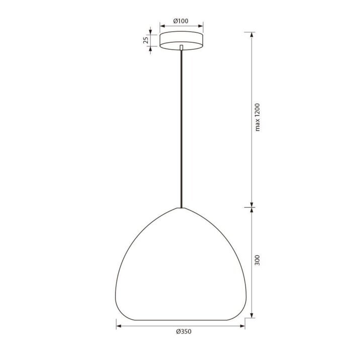 Kronleuchter kiksos  SSP750  1xE27  Rauchglas – Bild 3