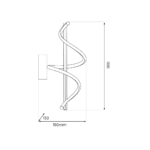 Twilume 12W LED Wandleuchte – Bild 4