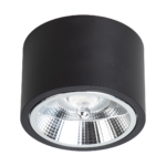 Aufputz leuchte riclubos Schwarz 1xAR111 GU10 LED