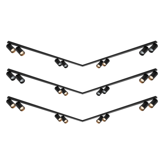 lamooo Spot Black 8xGU10 LED Leuchte – Bild 5