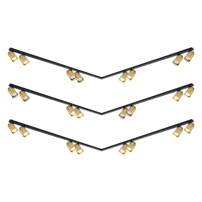 lamooo Spot Gold 8xGU10 LED Leuchte – Bild 5