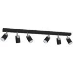 Laccezt SCHWARZ/CHROM 6xGU10 LED Deckenleuchte – Bild 8