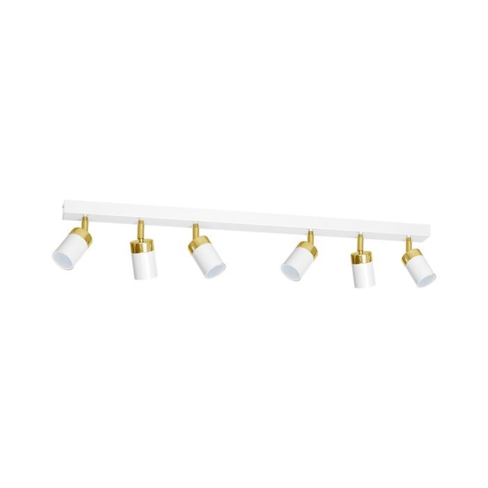 Laccezt WEISS/GOLD 6xGU10 LED Deckenleuchte – Bild 1
