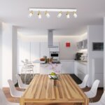 Laccezt WEISS/GOLD 6xGU10 LED Deckenleuchte – Bild 2