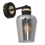 Wandleuchte Tamaroew SCHWARZ / GOLD 1xE27 LED