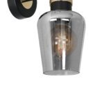 Wandleuchte Tamaroew SCHWARZ / GOLD 1xE27 LED – Bild 6