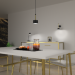 Hängelampe Rayan SCHWARZ/GOLD 1xGX53 LED – Bild 2