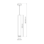 LUCO schwarz 1xGU10 LED Pendelleuchte – Bild 4