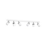 Laccezt WEISS/CHROM 6xGU10 LED Deckenleuchte