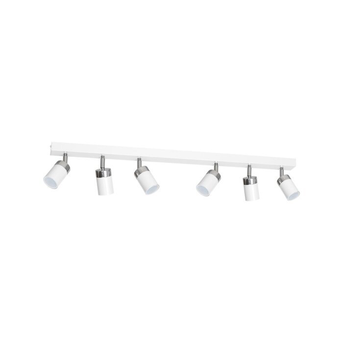 Laccezt WEISS/CHROM 6xGU10 LED Deckenleuchte – Bild 1