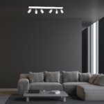 Laccezt WEISS/CHROM 6xGU10 LED Deckenleuchte – Bild 2