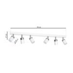 Laccezt WEISS/CHROM 6xGU10 LED Deckenleuchte – Bild 4
