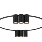 Hängelampe (Kreis) ceuloo BLACK 10xGU10 LED – Bild 4