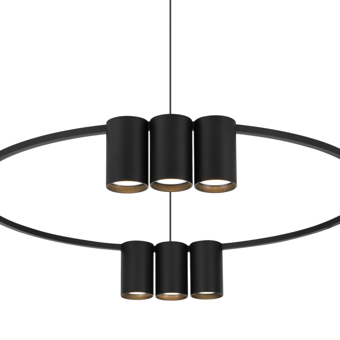 Hängelampe (Kreis) ceuloo BLACK 10xGU10 LED – Bild 4