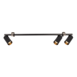 kalyeno Spot Unterputz Schwarz 3xGU10 LED
