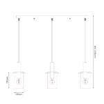 Zonora Gold 3xE27 LED Pendelleuchte – Bild 4