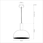 Pendelleuchte Bariono Braun 1xE27 LED – Bild 4