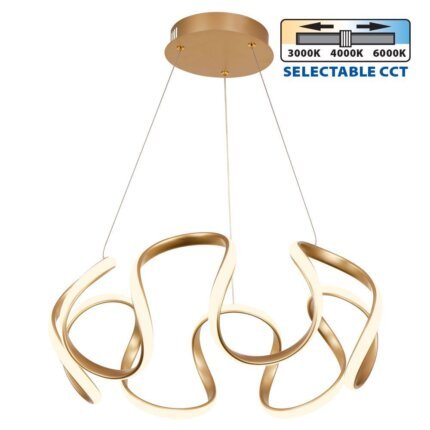 Hängelampe Gold
