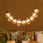 Hängeleuchte Olicia Gold Glas LED-36W – Bild 3