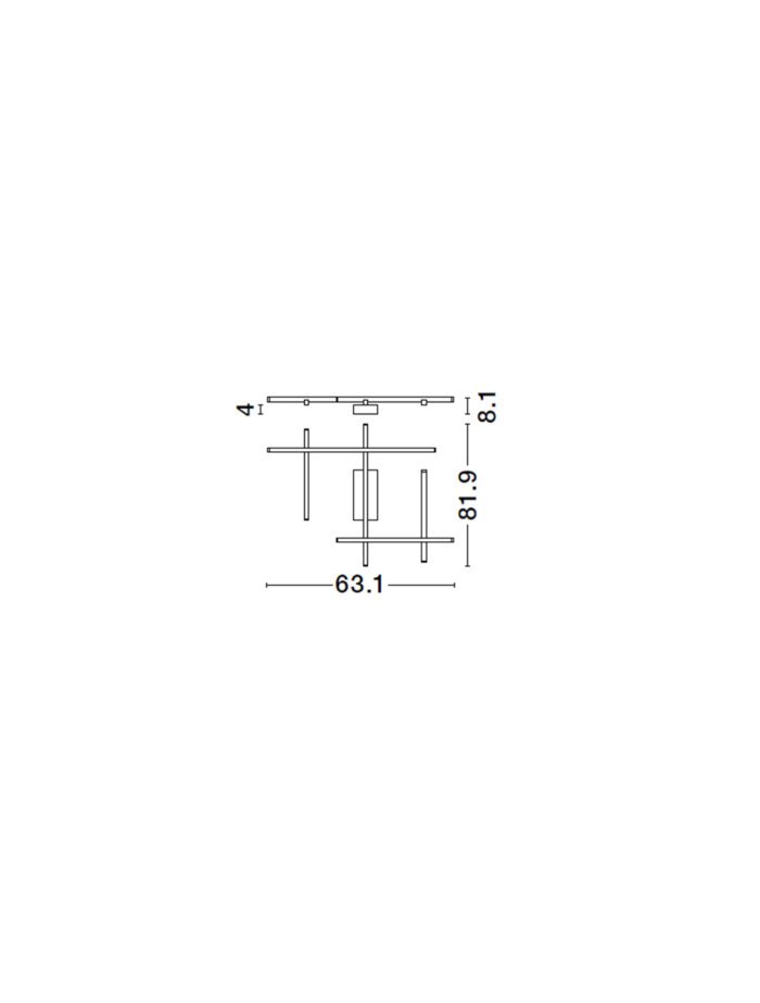 PACE LED - Deckenleuchte 63W . 4020Lm . 3000k . IP20 .Dimmbar – Bild 13