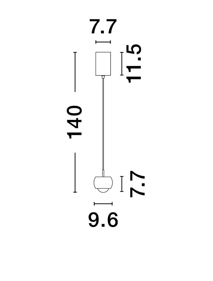 CONGA LED-Pendelleuchte 13W  3000K 922lm ip20 Licht nach oben und unten – Bild 22
